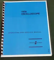 HP 143A Operating and Service Manual: w/11"X17" Foldouts & Protective Covers