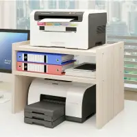 在飛比找樂天市場購物網優惠-書桌架桌上置物架桌麵針式打印機雙層收納文件放書桌的架