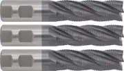 3pcs 1”x3” Spray Forming Hi-Tech Material roughing end mills Fine Pitch AlCrN