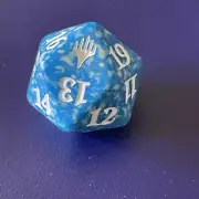 MTG BLUE Planeswalker Spindown D20 Dice Life Counter Magic Free Ship