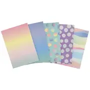 Studymate A4 8mm Ruled Exercise Book 96 Page Ombre 5 Pack