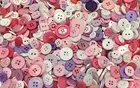 100 Princess Mix Buttons Assorted Shapes & Sizes Bulk Lot Aussie Seller