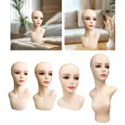 Female Mannequin Head Wig Display Stand Multifunctional Sturdy Stand for