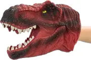 Dinosaur Hand Puppet, Red T Rex Toys Dinosaur Puppet Rubber | Realistic Tyrannos