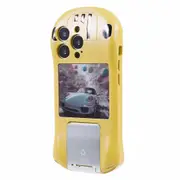 For iPhone 15 Pro Max Kickstand Cover Sports Car Shape Scratch Resistant Phone Case