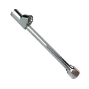 Haltec CH330-LO-OP Chrome Dual Foot Lock On Open Air Chuck 1/4 NPT Reverse Angle