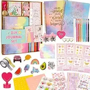 Kids Scrapbook Kit for Girl | 98X/Set Creative Diary Journal Kit,Scrapbooking Toy, Journaling Art Crafts for Girl and Boy, Aged 8+
