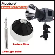 Aputure Amaran 60X-S AU Bi-Color LED Video Light+ Lantern 65 Softbox+2.8M Stand