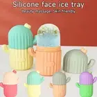 Reusable Ice Roller Puffy Eyes Treatment Tool Cactus Shape Silicone Face Mold