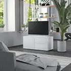 NNEVL TV Cabinet White 80x34x36 cm Chipboard
