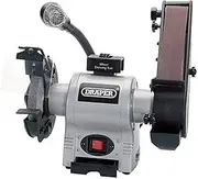 Draper 05096 150mm 370W 230V Bench Grinder with Sanding Belt and Worklight