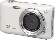 Digital Camera, HD 4K 58MP 16x Digital Zoom Compact Camera with 2.88in Screen, Autofocus Capability, One Click, for Travel Photography Vlog (White)