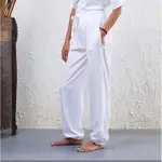 🇮🇳ISHALIFE 🇮🇳 「中性」有機棉 SADHANA 瑜珈&運動褲-白款ORGANIC COTTON PANT