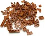 Lego New Balk Assorted Dark Orange Plates Tiles Corner Jumpers Round Leaves