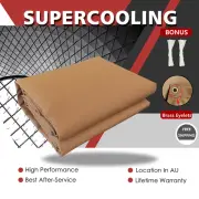 200x300cm Heavy Duty Dark Tan Canvas Tarp Tarpaulin Sun Blocked Waterproof Tent