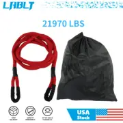 21970 LBS Strap Snatch Red 7/8" x 21' Kinetic Energy Truck Tow Recovery Rope
