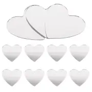 20 Pcs Circle Glass Mirrors Decorative Crafts Mirrors Small Mirrors Crafts