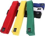 [Yardwe] 6pcs Taekwondo Belt Karate Belts Arts Belts Leather Belt for Men Mens Training Belt Arts Wrist Bands Karate for Boys Boxing Belt Costume Aldult Suit Set