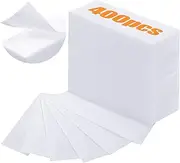 Blulu 400 Wax Strips Non Woven for All Skin Types Facial and Body Hair Removal Wax Paper Strips Epilating for Leg, Chest, Back, Intimate Area And Face 10 x 3.8 cm(White)