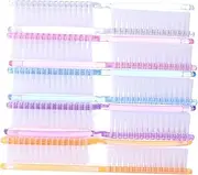 Healeved 10pcs Long Handle Nail Brush Nipper Toe Brush Gel Polish Top Nail Scrubber Tangle Stick Scrub for Cleaning Gel Nail Polish Remover Nail Kit Grout Toenail Brush Cleaner Duty Plastic
