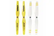 4pc Xtreem Sky Ranger Rotor Blades Front Rear Propeller for Drone White Yellow