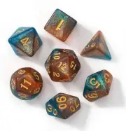 DND Dice Set 7pcs Polyhedral D&D Dice for Dungeons and Dragons RPG MTG Role