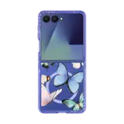 Galaxy Z Flip7 Impact Magnetic Case Butterflies