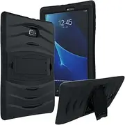 KIQ Galaxy Tab A 8.0 2015 T350 Case [NOT FIT 2017(T380) and 2018(T387)] Shockproof Heavy Duty Case Cover Full-Body for Samsung Galaxy Tab A 8.0 SM-T350 SM-T355 (2015)(Armor Black)