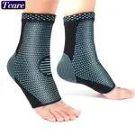 1 雙腳踝支撐,足部支撐壓縮腳踝袖,適用於男女,足弓支撐襪,用於腫脹、足底筋膜炎、疼痛、扭傷恢復、肌腱炎、運動保護