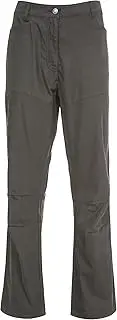 [TRESPASS] Women Terra Water Repellent Trousers/Pants with Uv Protection - Peat, Large