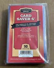 50 New Cardboard Gold Card Saver 4 Semi Rigid For PSA Grading Submissions