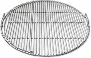SnS Grills Slow ‘N Sear EasySpin Charcoal Grill Cooking Grate - Compatible with Weber and Other Grills, 2-Zone Stainless Steel Hinged Replacement - Tailgating & Backyard Cooking - 26” Inches