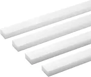 4 Pcs UHMW Precision Milled Bar for Jigs Crosscut Sled for Table Saw Sled Fixtures or Miter Slots (size 3/4" x 3/8") Miter Bar Slider Table Saw Gauge Rod for Router Table Bandsaws (3/4 x 3/8 x 17'')