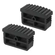 2pcs Ladder Feet Non Slip Extension Ladder Feet Rubber Pads Cover Black