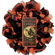 Everything is better with a little magic Handmade Deco Mesh Wreath
