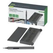 1 set Rechargeable 150RPM 3.6V Lithium-Ion Screwdriver with 55 Bits and Case
