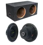 Two (2) CedarsLink LKW-122 12" DVC 1,000 Watt Subwoofers+1" Thick Face Box