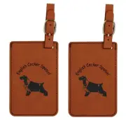 L3150 English Cocker Body Luggage Tags 2Pk FREE SHIPPING 200 Breeds Available