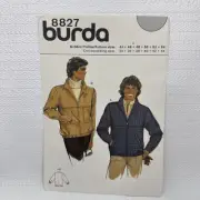 Burda 8827 Mens Pullover Jacket Pattern Chest 34-44 *Uncut