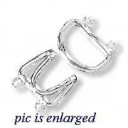 Silver Plated Double Strand Hook and Eye Clasps