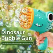 40 Holes Dinosaur Handheld Bubble Gun - Green