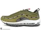 2021 限量登場 經典復刻慢跑鞋 球鞋名舖 UNDEFEATED x NIKE AIR MAX 97 UNDFTD 1997 軍綠 墨綠 黑 全氣墊 子彈 慢跑鞋 '97 (DC4830-300) !