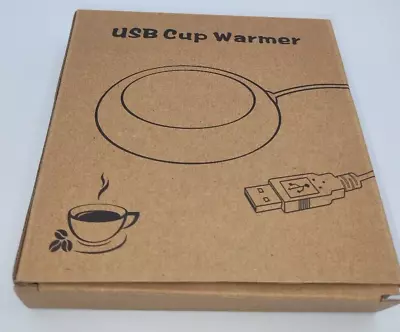 Unbranded White Plug In USB Coffee Cup Mug Coaster Warmer Heater