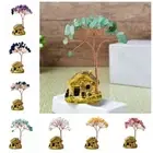 Multicolor Natural Crystal Tree Lucky Tree Ornament Feng Shui Decor