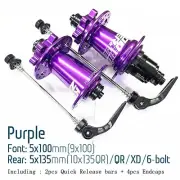 XM490 PRO MTB Quick Release Hub Set MS Fit for Shimano 11-12 Speed,9x100+5x135