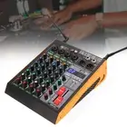 Audio Mixer 4 Channel Sound Board Console Phone Connection Mixing Console Wi GS0