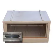Urs Deluxe Reptile Vivarium w/ Heat & Light Package No Dome Sandstone - 2 Sizes