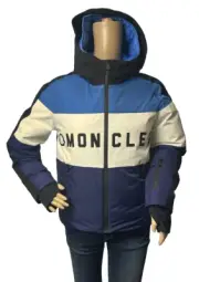 Moncler Big child 14 years oldNew Authentic patchwork down jacket set