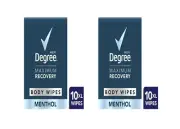 Degree Men Maximum Recovery Body Wipes Menthol - Choose Your Pack