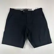 Denim Flower Ricky Singh Stretch Shorts Mens 30 Black 7” Cottagecore Preppy NEW